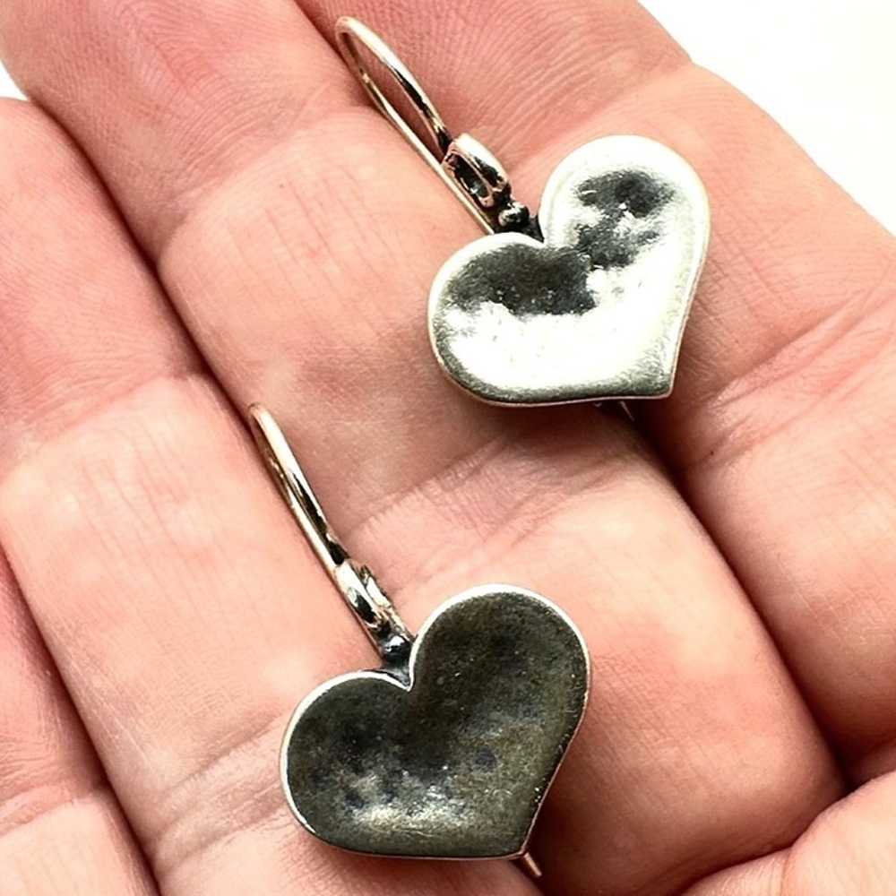 Silpada 925 Sterling Silver Didae Hammered Heart … - image 1