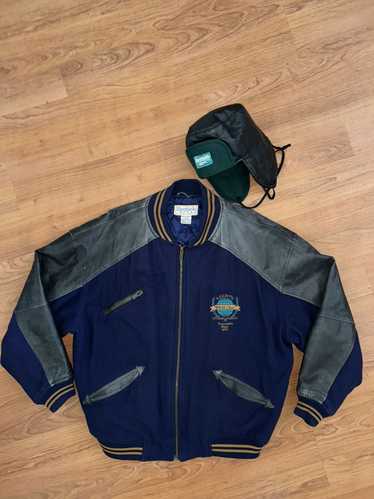 Reebok *Bundle* Vintage Reebok Leather/Wool bomber