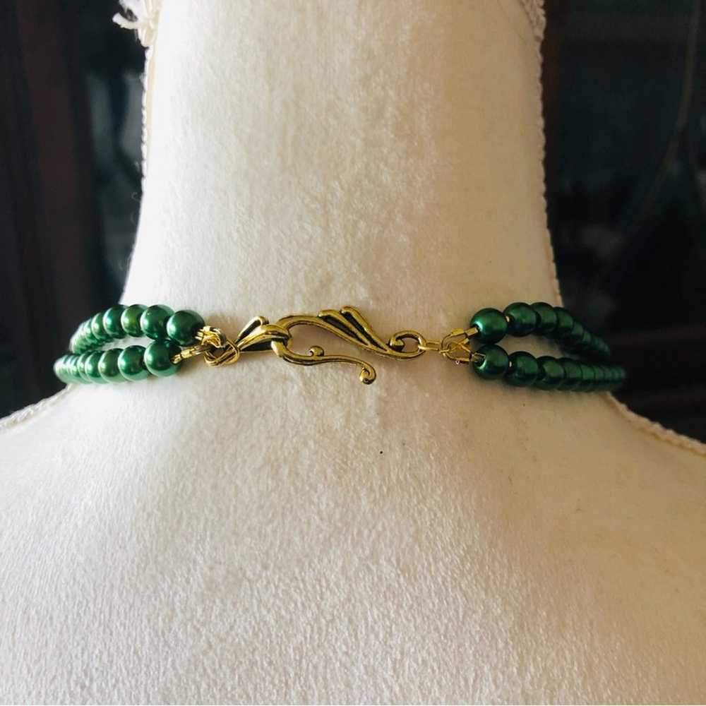 Handcrafted repurpose double strand aventurine st… - image 7