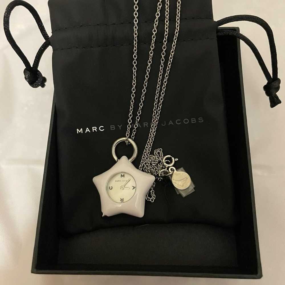 MARC by MARC JACOBS Watch Pendant Necklace White … - image 3