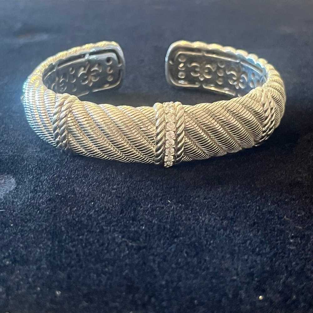 Vintage Judith Ripka Sterling Silver Bracelet - image 1