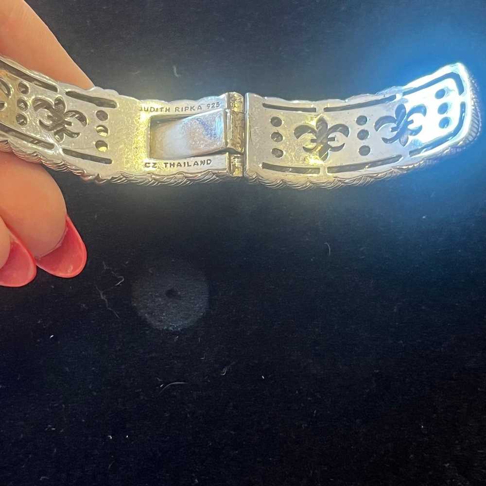 Vintage Judith Ripka Sterling Silver Bracelet - image 7