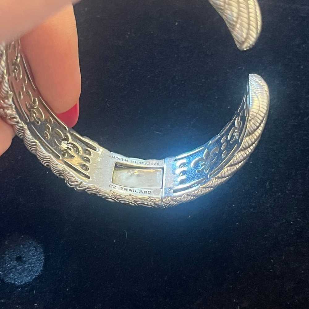 Vintage Judith Ripka Sterling Silver Bracelet - image 8