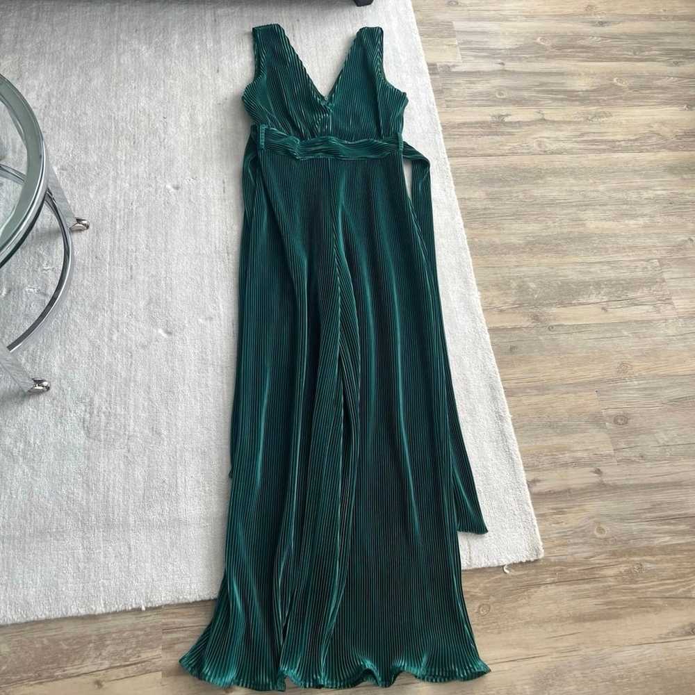 New VICI Flare Bell Bottom Green Jumpsuit Women C… - image 3