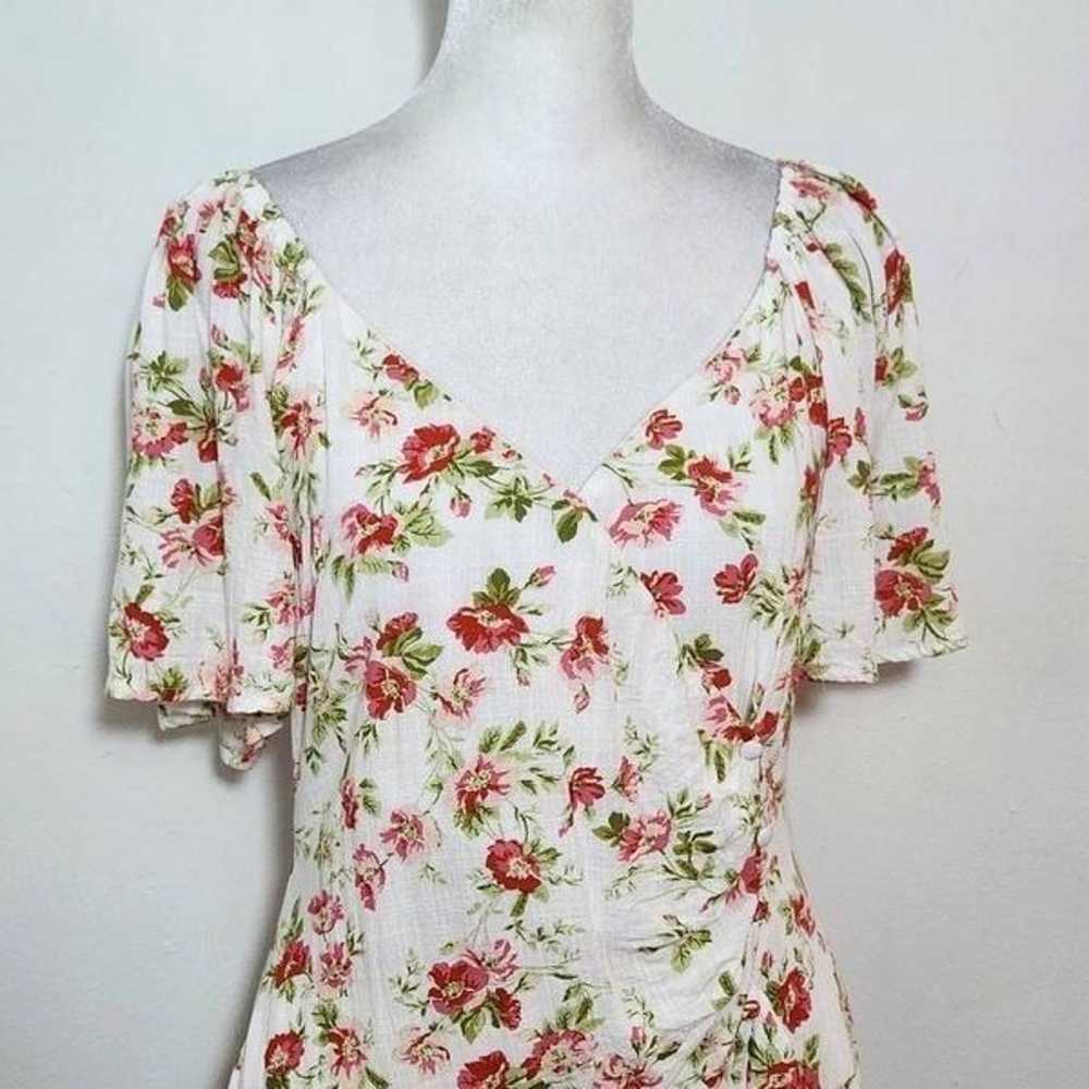 MINKPINK Green and Pink Floral Mini Dress Size Me… - image 4