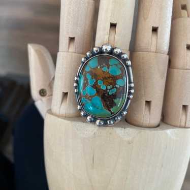 Turquoise sterling silver ring