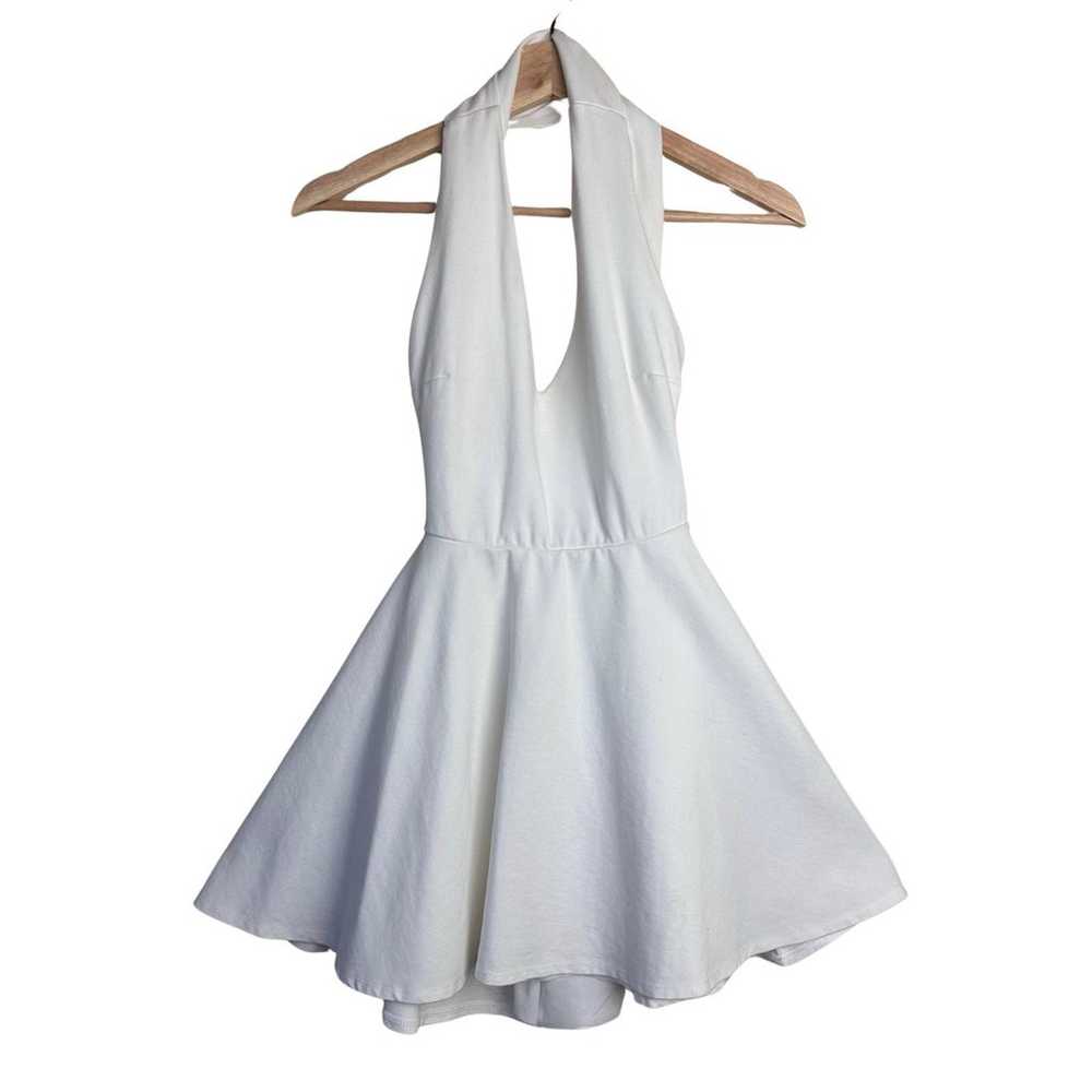 Lulus Going Steady White Backless Skater Dress Mi… - image 3