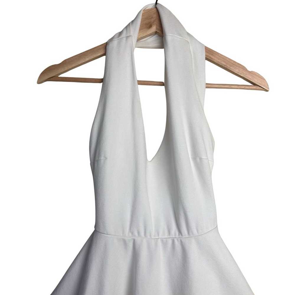 Lulus Going Steady White Backless Skater Dress Mi… - image 4