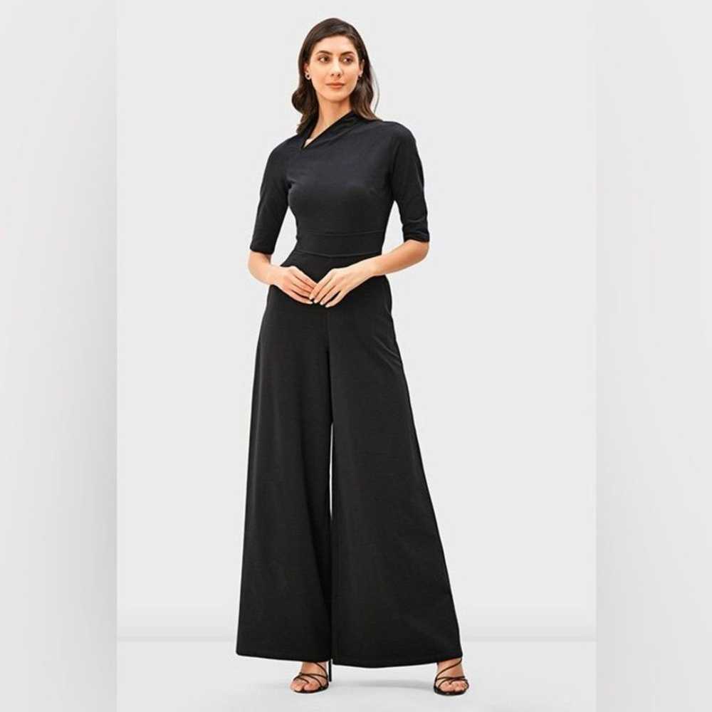 eshakti
Asymmetric Neck Cotton Jersey Jumpsuit si… - image 1