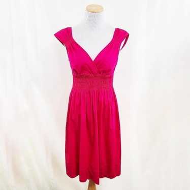 Zara hot pink poplin mini dress medium