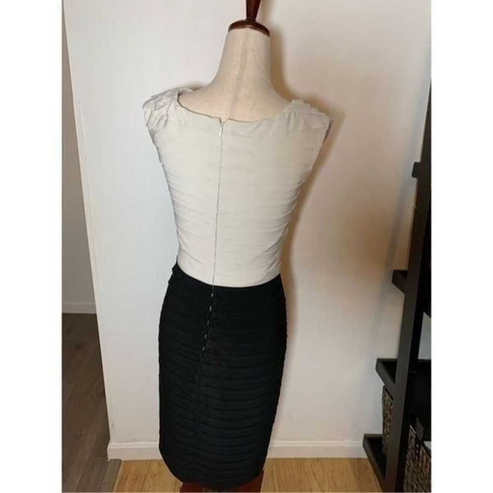 Adrianne papell black and white dress size 6 - image 4