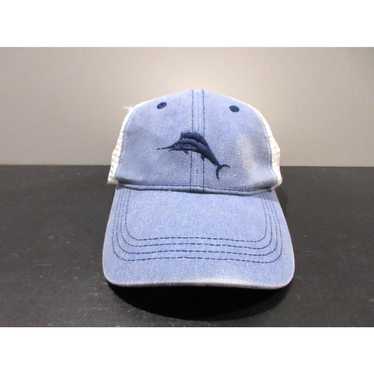 Tommy Bahama Blue and White Marlin Embroidered Me… - image 1