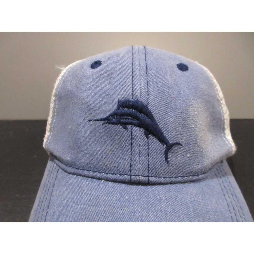 Tommy Bahama Blue and White Marlin Embroidered Me… - image 2