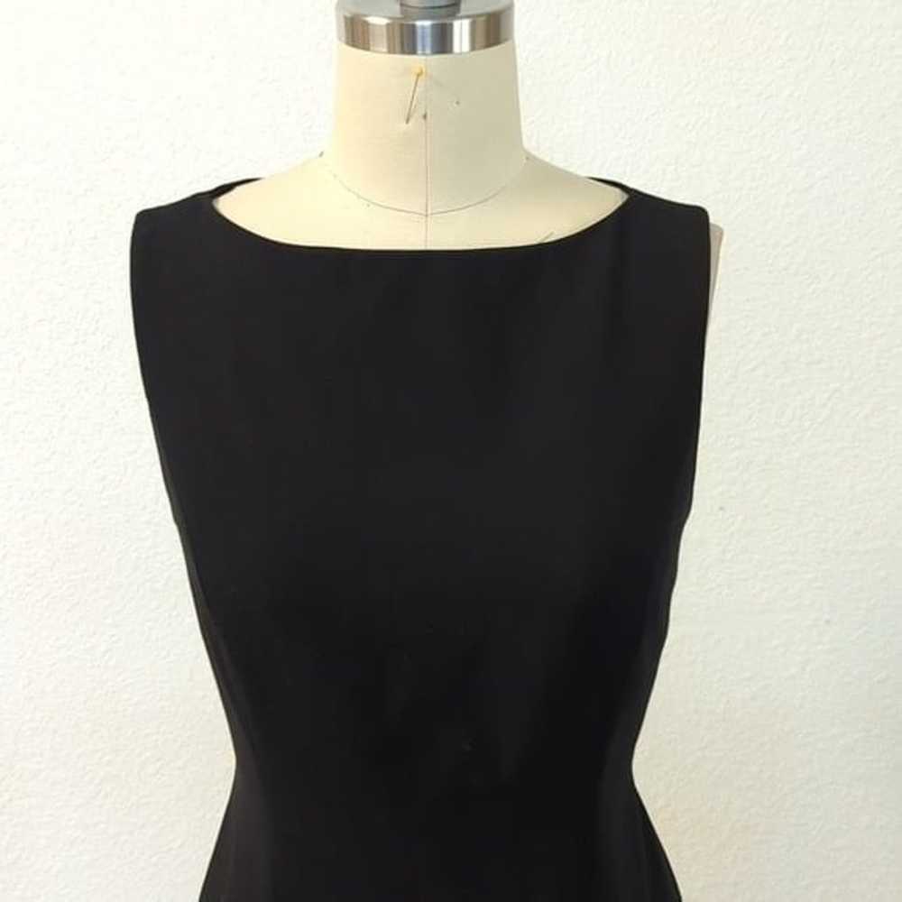 Michael Kors 100% Wool Boatneck Sheath Dress Blac… - image 3