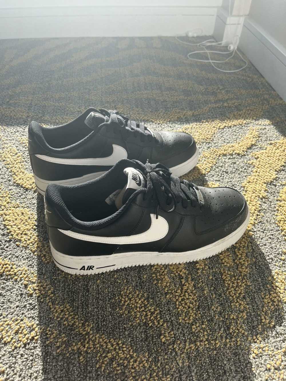 Nike Black and white 07 Air Force ones/ size 10 - image 3