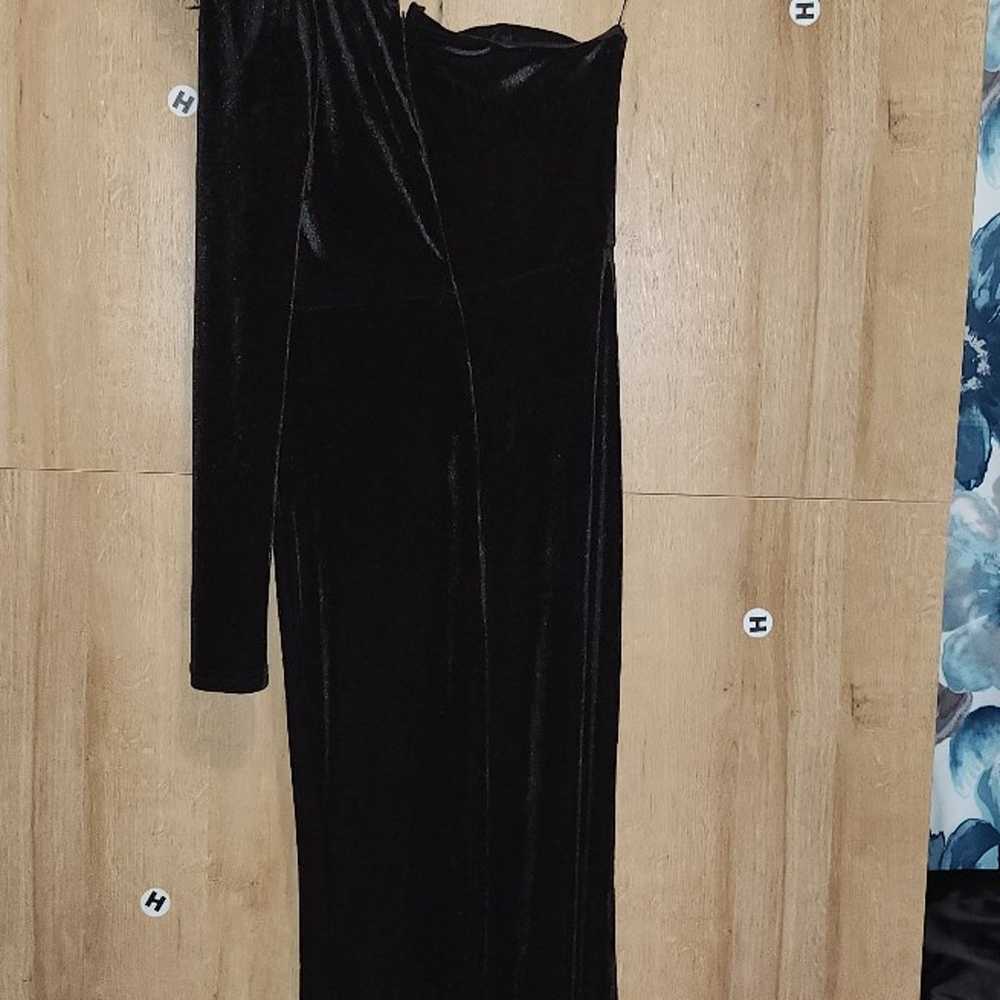 One More Night Velvet Maxi Dress - image 2