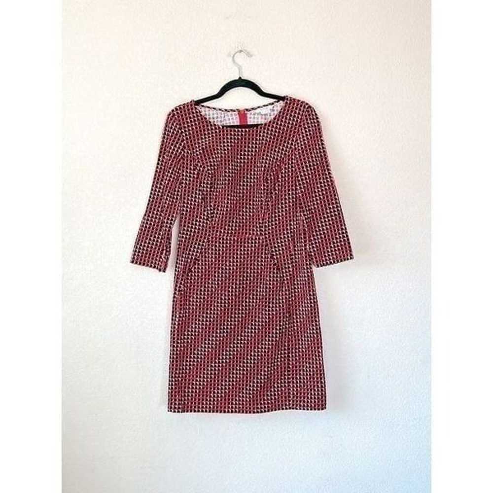 Boden Hannah Seam Detail Cord Dress Red Dotted, S… - image 1