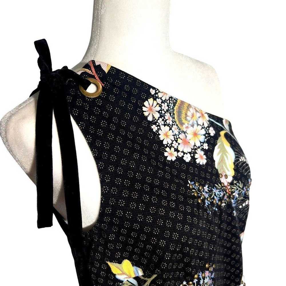 Maeve by Anthropologie Dress Black Floral One Sho… - image 4