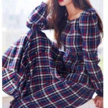 cocodeal Long Checkered Dress - image 1