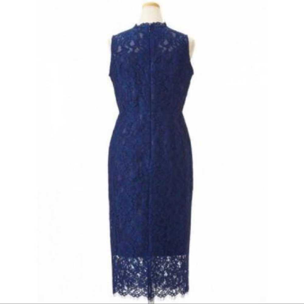 [AIMER] Stand Neck All Lace Dress - image 6