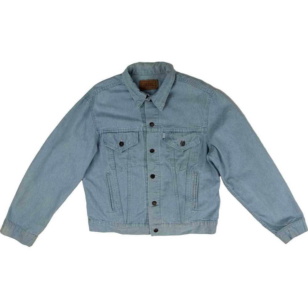 Levi's 70s Levi's Baby Blue Denim Trucker Jacket M - image 5