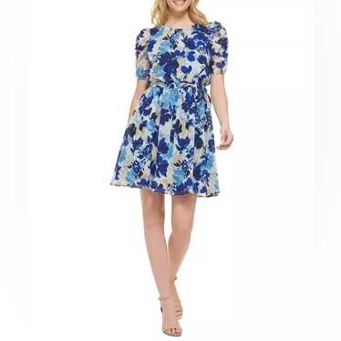 JESSICA HOWARD Women's Floral Chiffon Fit & Flare 