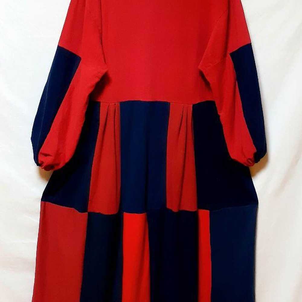 Red x Navy "Vintage Remake Dress" No. 1286 - image 4