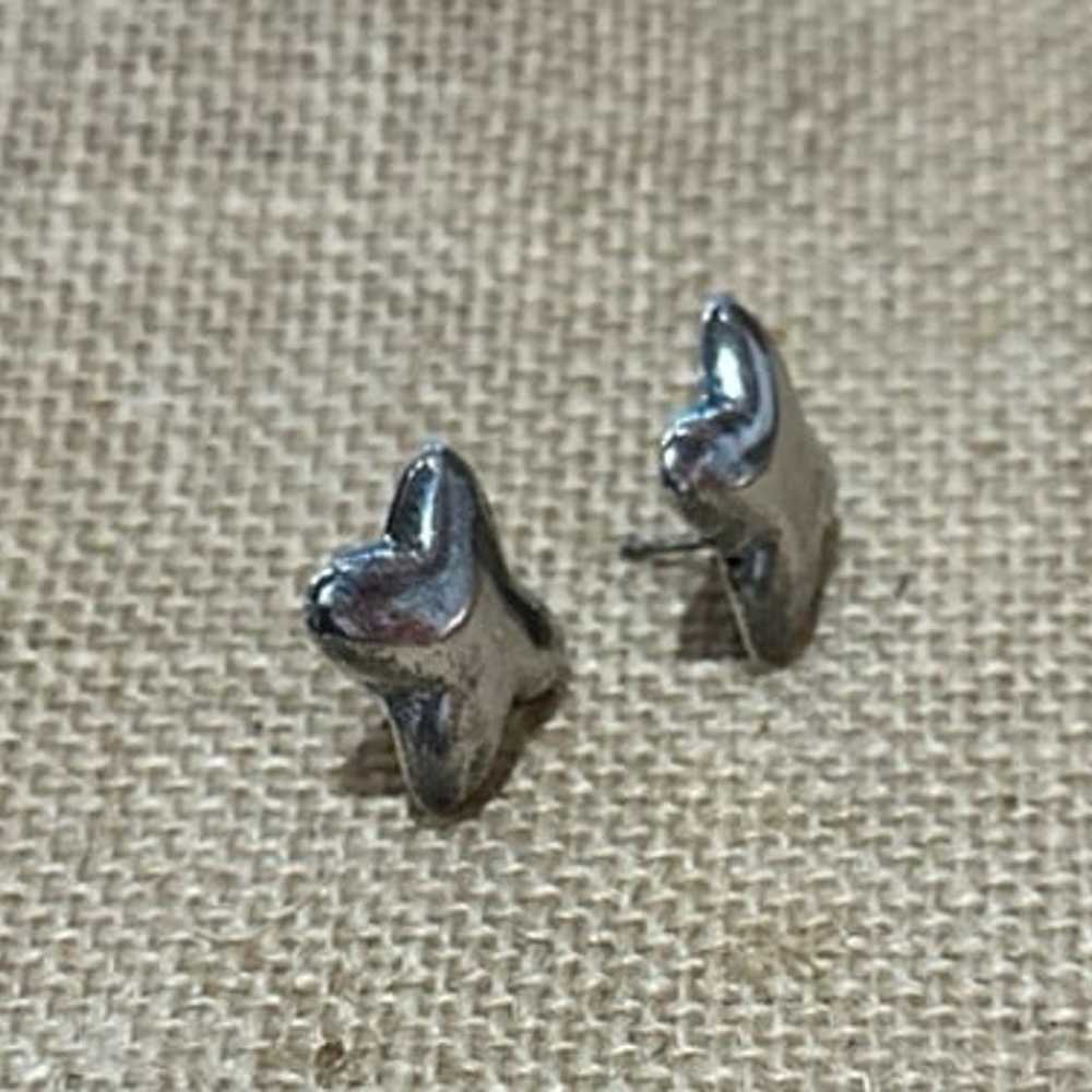 Vintage 925 Sterling Silver Pierced Earrings - image 4