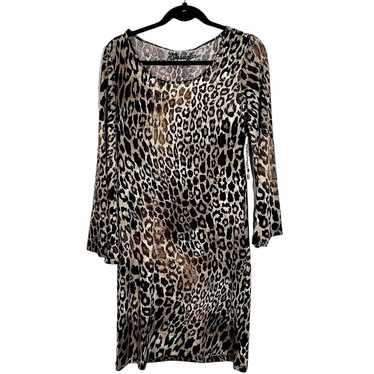 Wrangler Animal Print Dress Women's Small Black Br