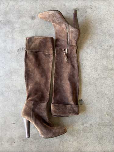 Miu Miu Miu Miu Suede Leather Thigh Boots