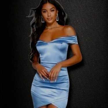 Windsor Bodycon Satin Mini Dress,Size M for Women - image 1