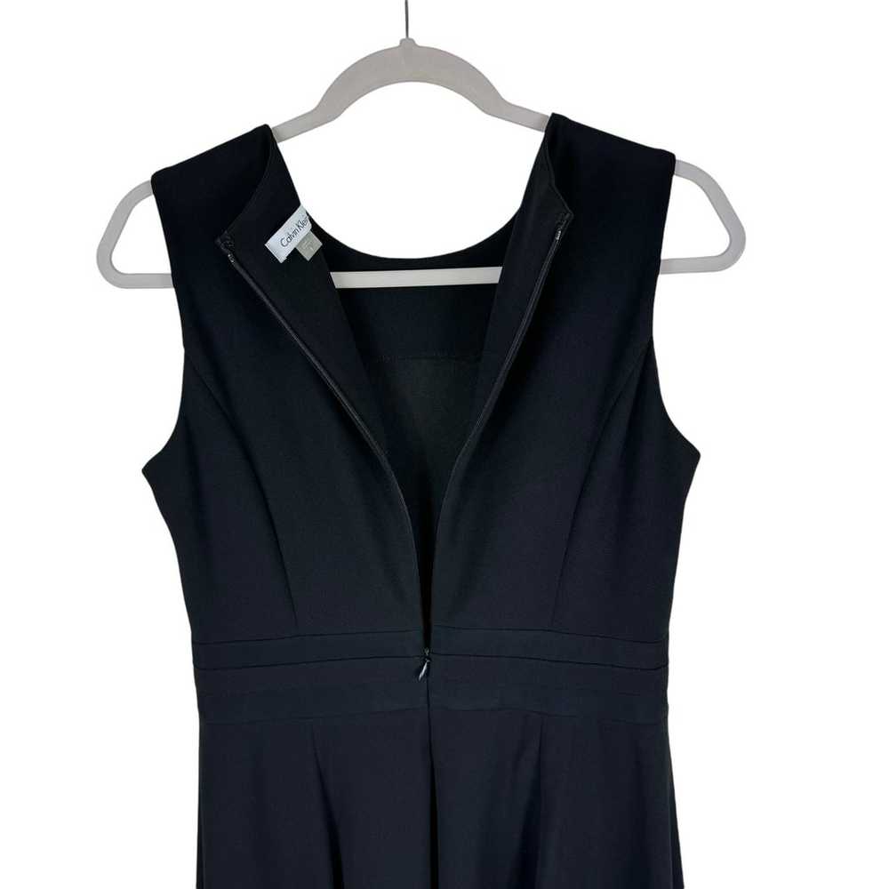 Calvin Klein Black Sleeveless Round Neck A-Line K… - image 5