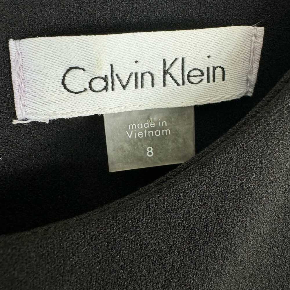 Calvin Klein Black Sleeveless Round Neck A-Line K… - image 6