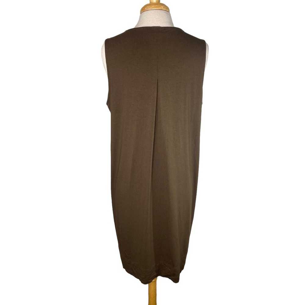 J.JILL Wearever Collection Toffee Brown Sleeveles… - image 3