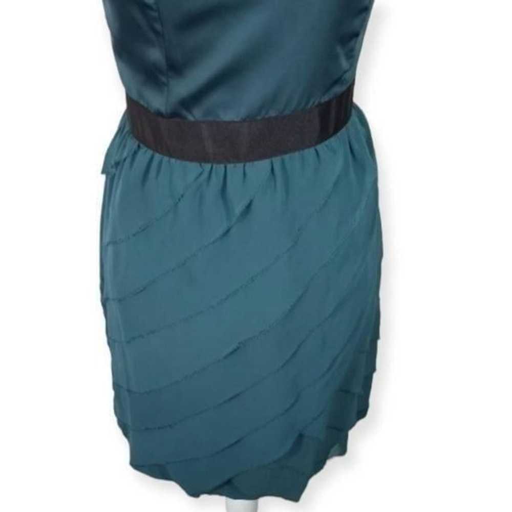 LC LAUREN CONRAD GREEN & BLACK ONE SHOULDER DRESS… - image 3