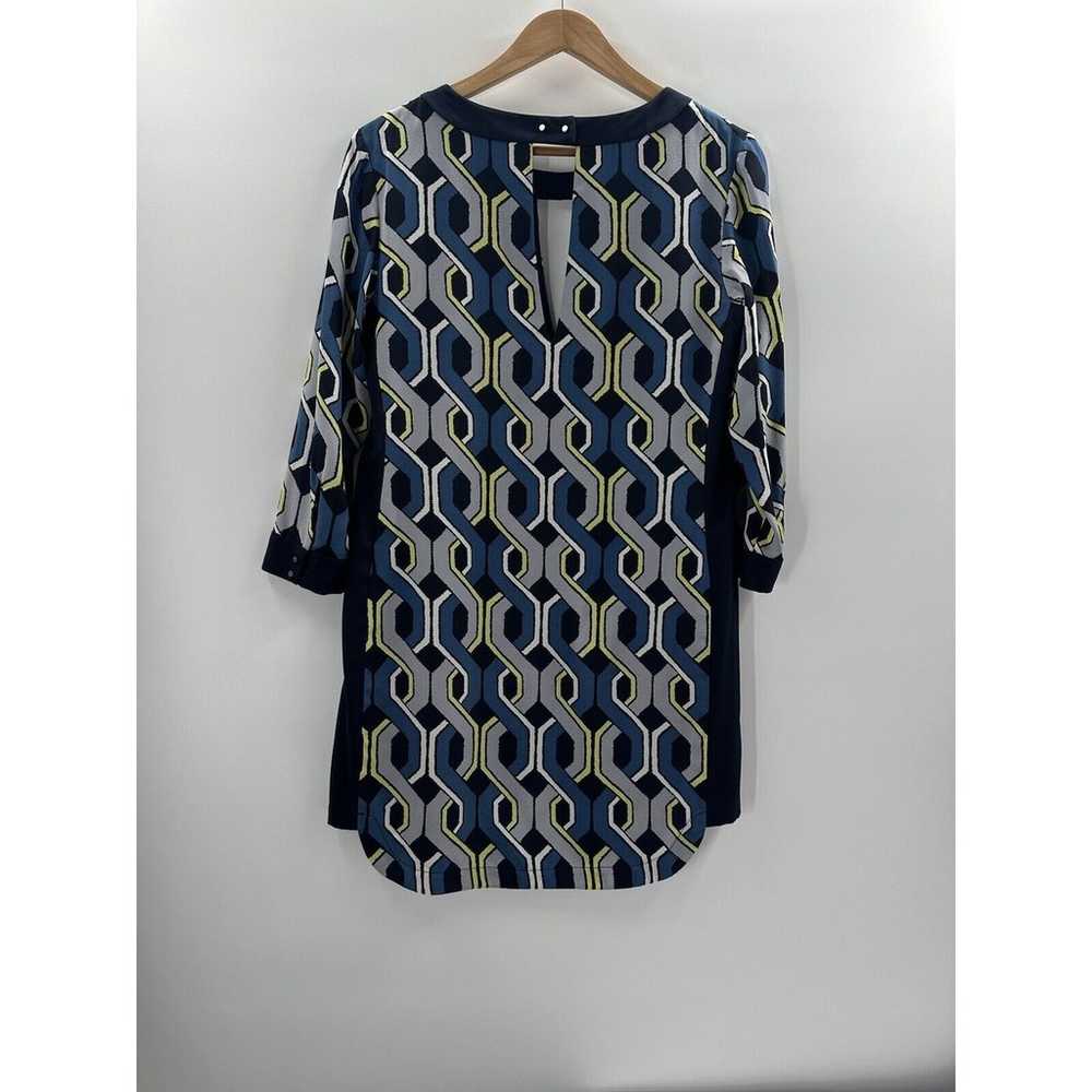 Trina Turk Womens Dress size 8 Blue Gray Geometri… - image 1