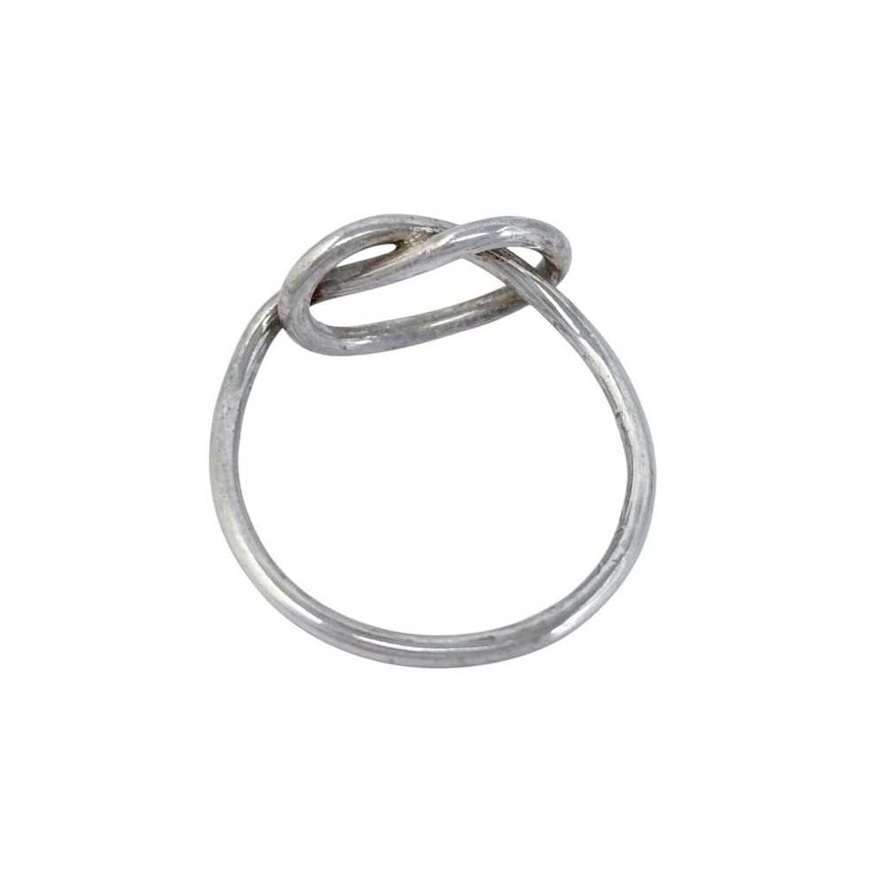 Vintage Sterling Silver 925 Infinity Knot Ring Si… - image 4