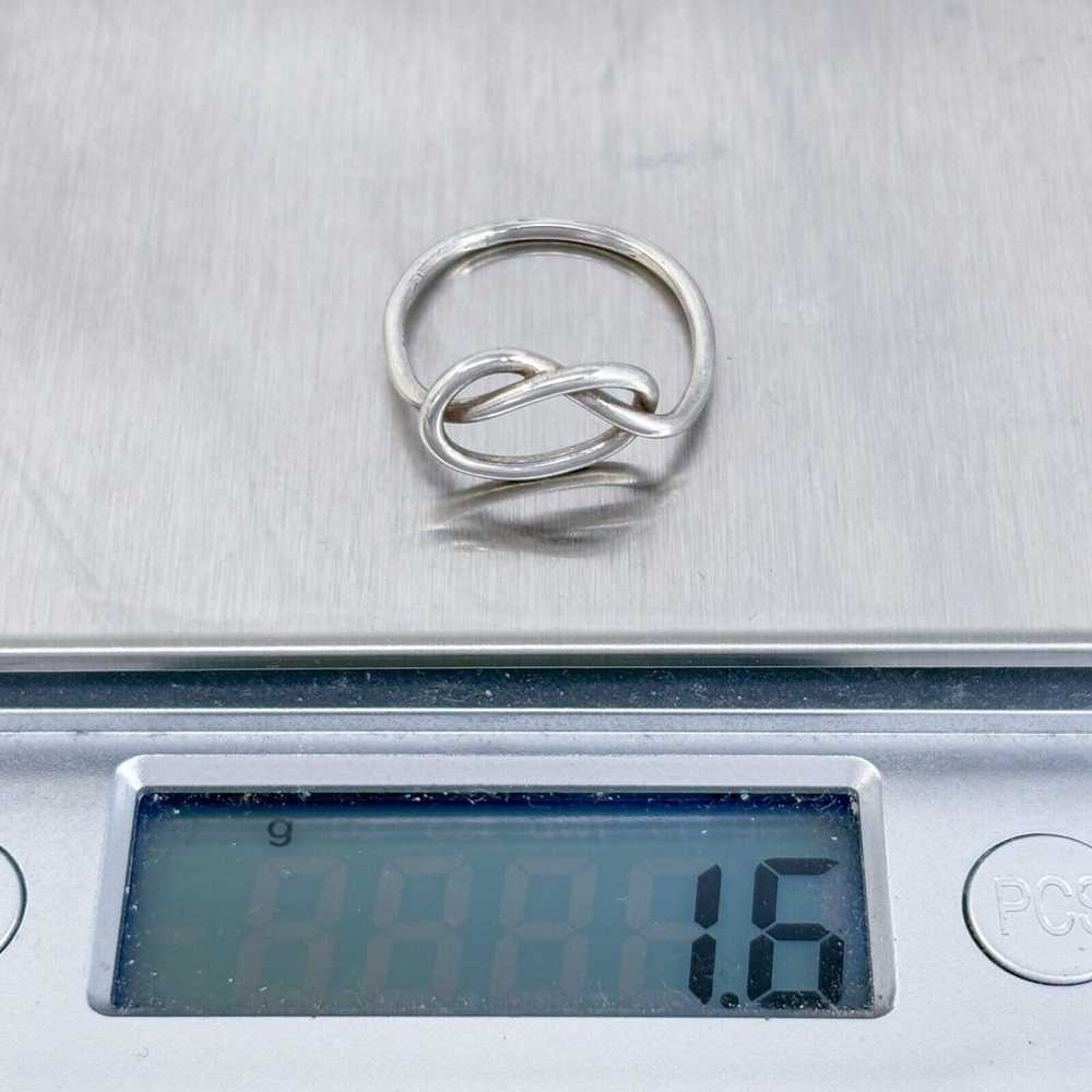 Vintage Sterling Silver 925 Infinity Knot Ring Si… - image 8