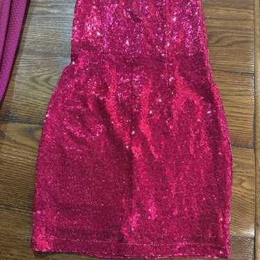 dress sequined pink