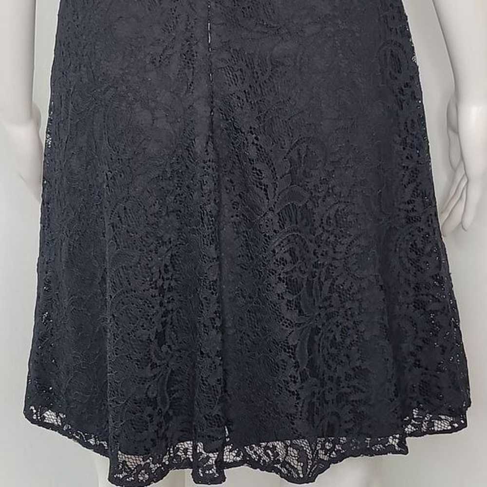 Betsey Johnson Cream & Black Lace Short Sleeve Co… - image 12