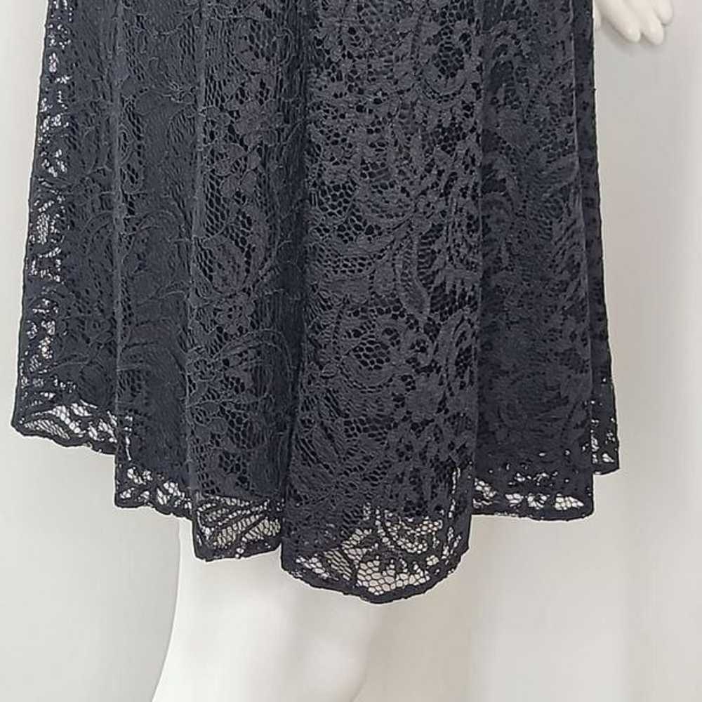 Betsey Johnson Cream & Black Lace Short Sleeve Co… - image 8