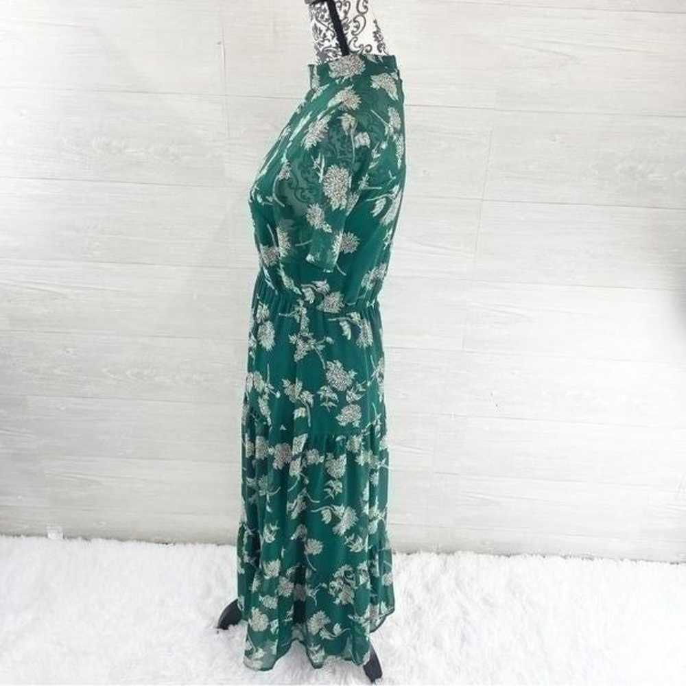 Lulu’s Dressed Up Dark Green Floral Print Midi Dr… - image 7