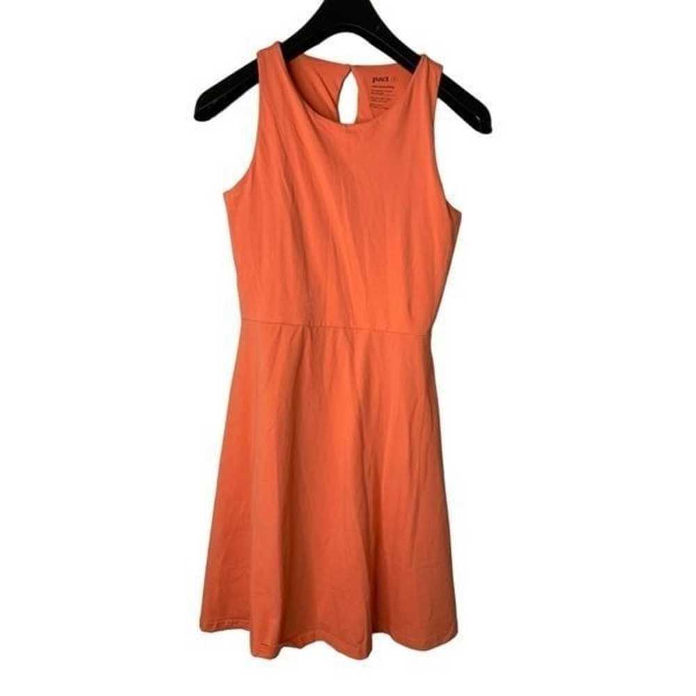 Pact organic cotton dress peach women's size medi… - image 1