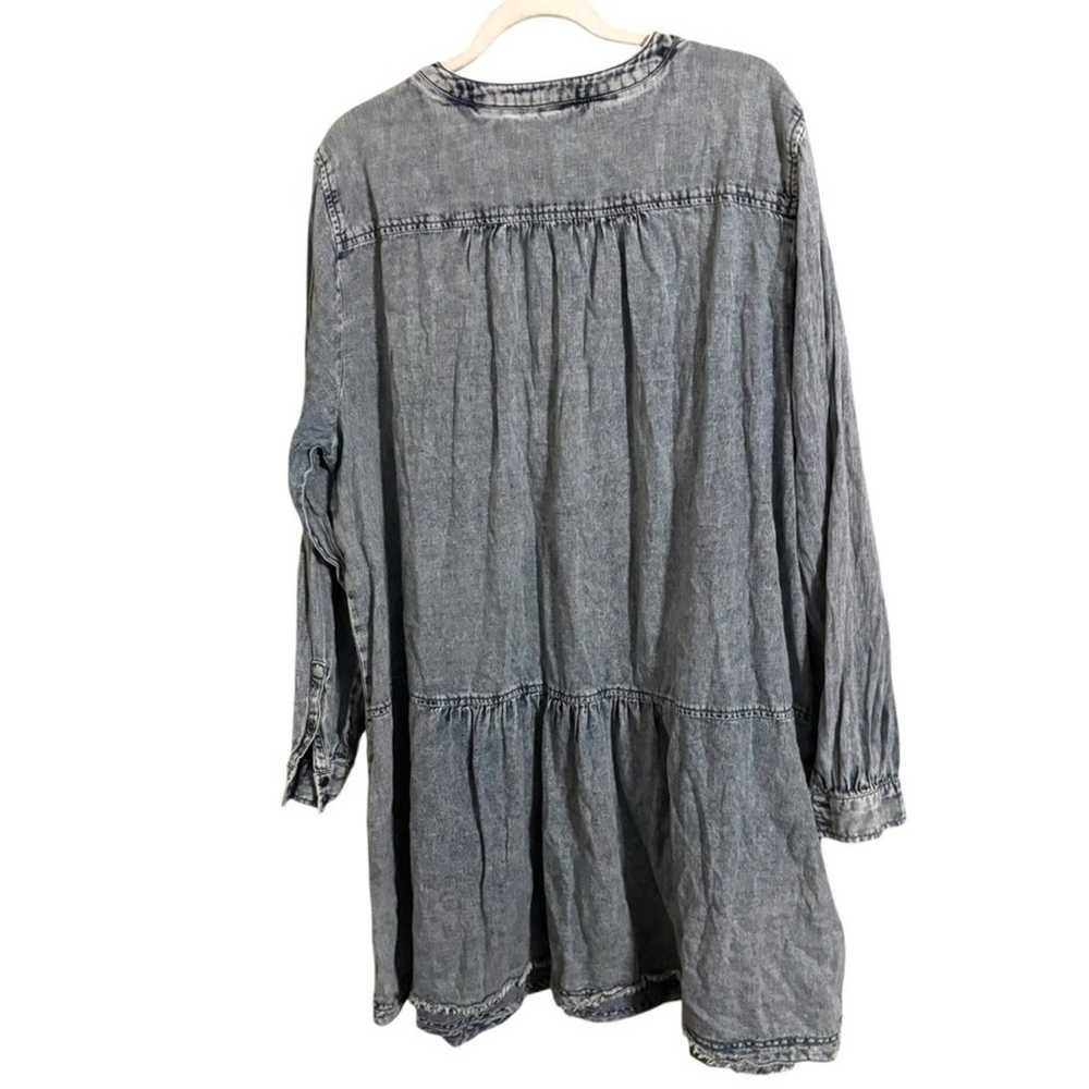 Anthropologie Pilcro Lorelai Tunic Acid Wash Deni… - image 7