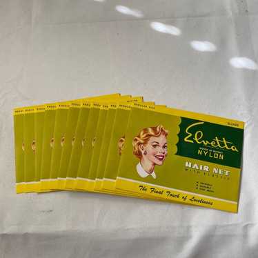 Vintage hair nets Elvetta nylon hair net with ela… - image 1