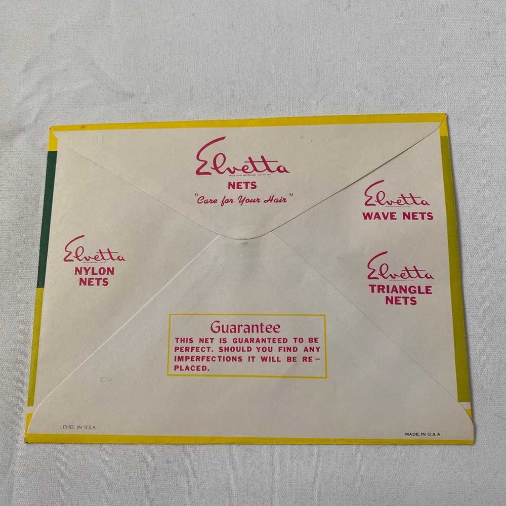 Vintage hair nets Elvetta nylon hair net with ela… - image 4