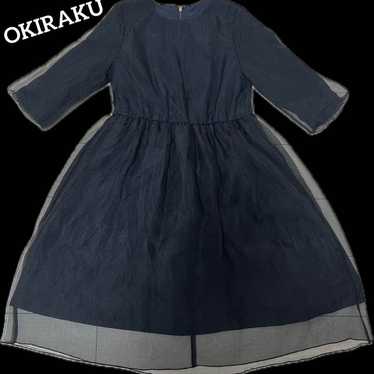 【Excellent condition】Okiraku Black Tulle Dress Par