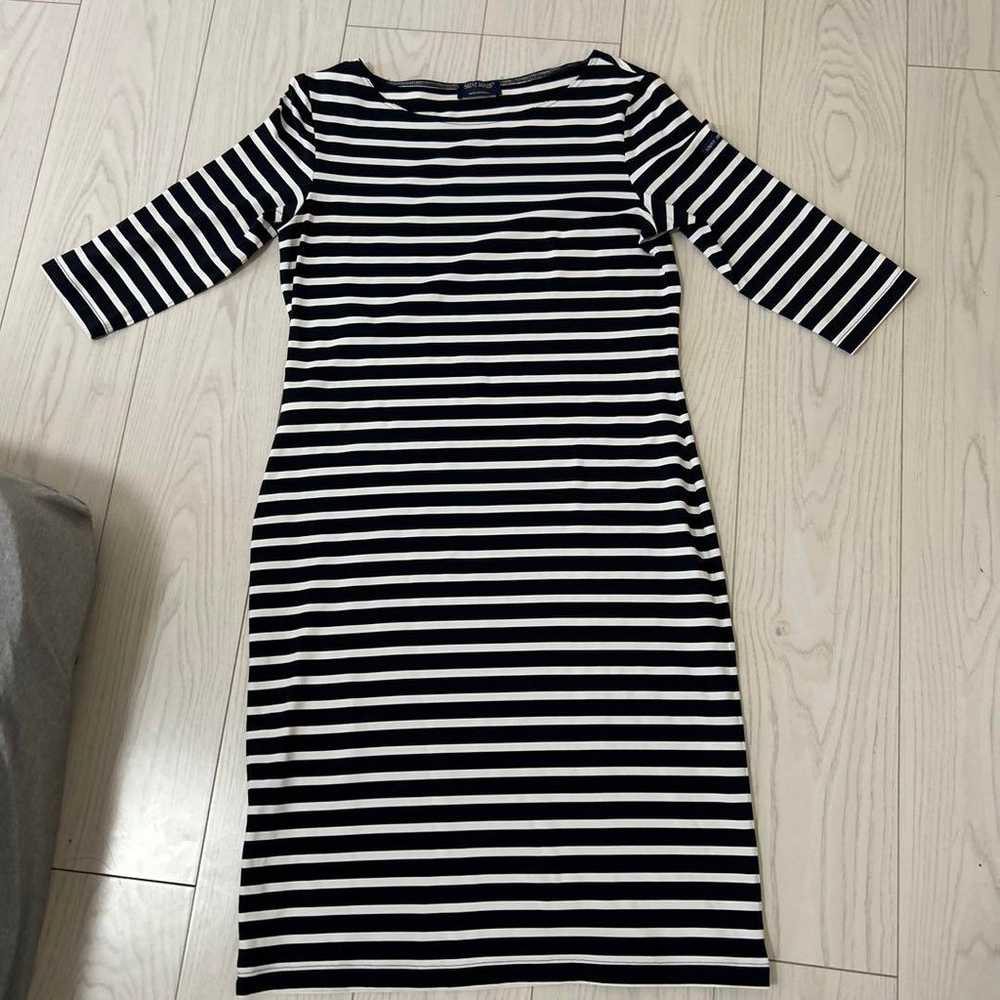 SAINT JAMES Striped Three-Quarter Sleeve Dress - image 1