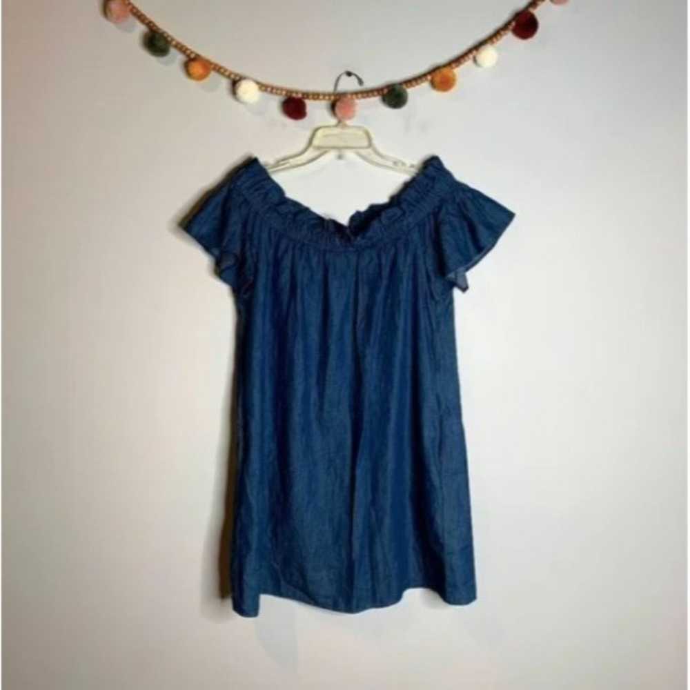 Anthropologie Corey Lynn Calter chambray off shou… - image 2