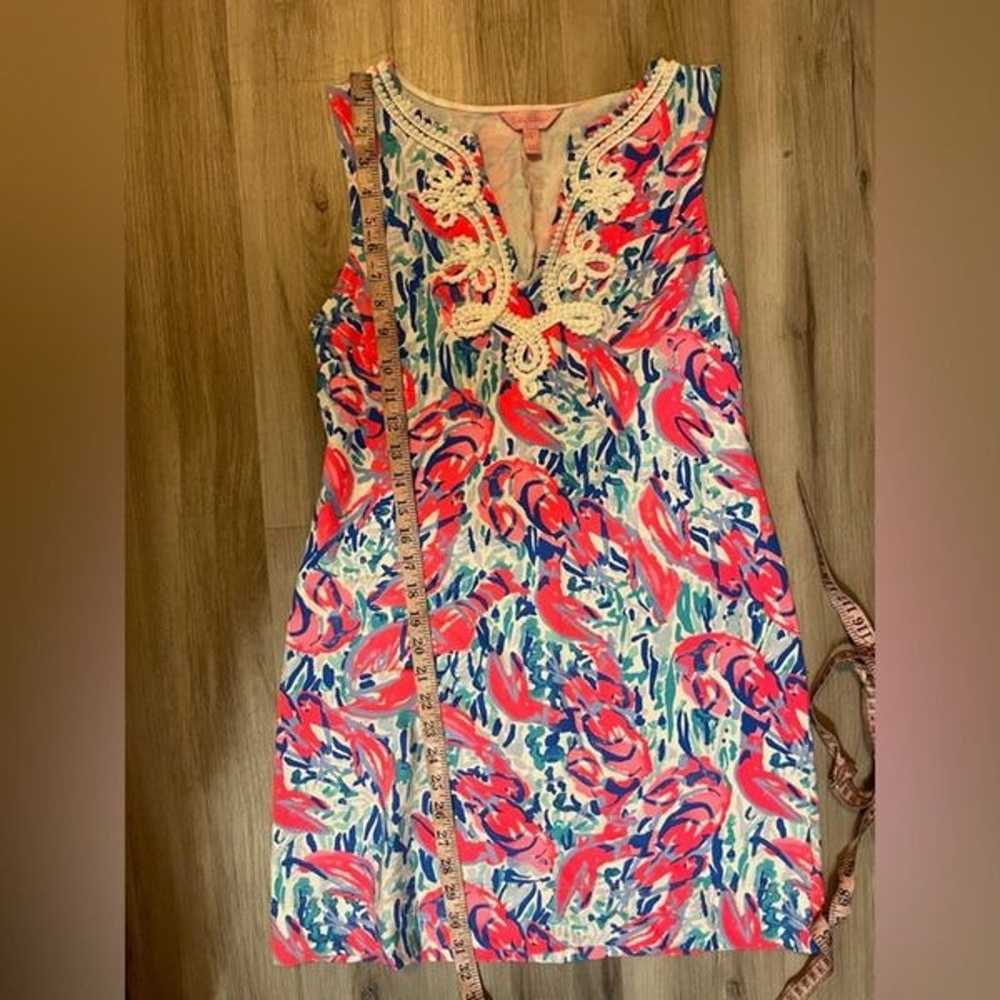 Lilly Pulitzer Small Pink Blue Sleeveless Mini Dr… - image 6